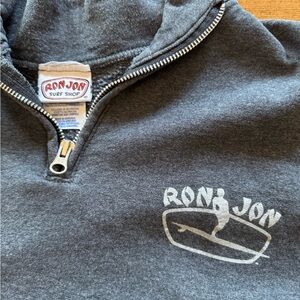 Ron Jon Surf Shop Gray Half-Zip Sweatshirt